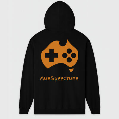 Zip Hoodie (Ochre Logo, back) Thumbnail