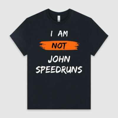 Men's Tee - I am NOT John Speedruns Thumbnail